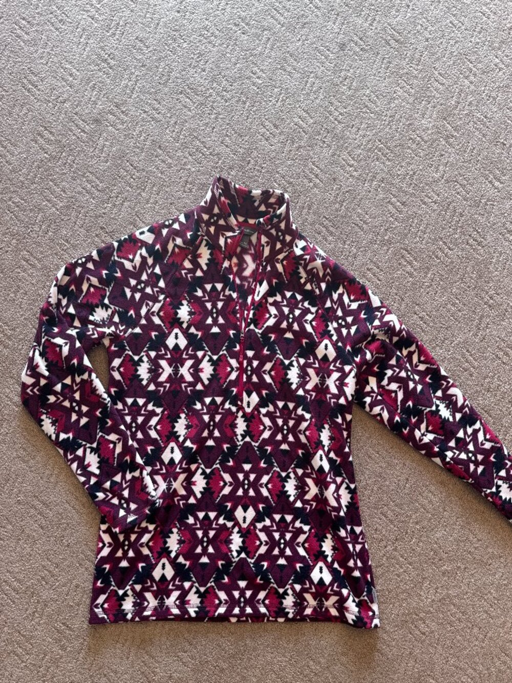Eddie Bauer Womens Quarter Zip Fleece Size XL Tall